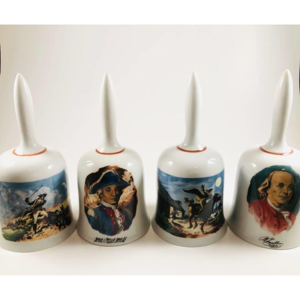 Danbury Mint Porcelain Ringing Bells - US America themed - Picture 8 of 8